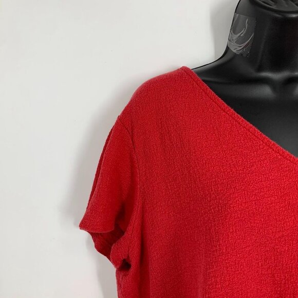 Madewell Texture & Thread Women's V-Neck Cotton Modern Tie-Front Top Size XL - Picture 3 of 11